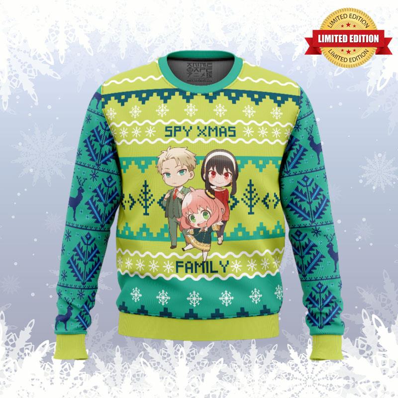 Chibi Spy x Family Ugly Sweaters For Men Women
