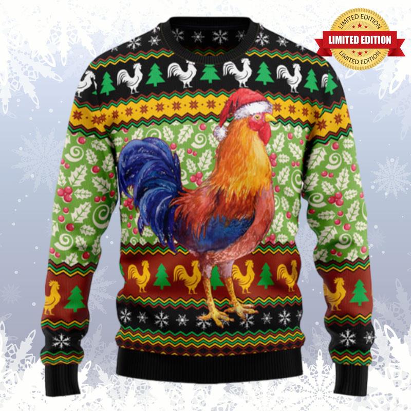 Chicken Cluck Ry Christmas Ugly Sweaters For Men Women