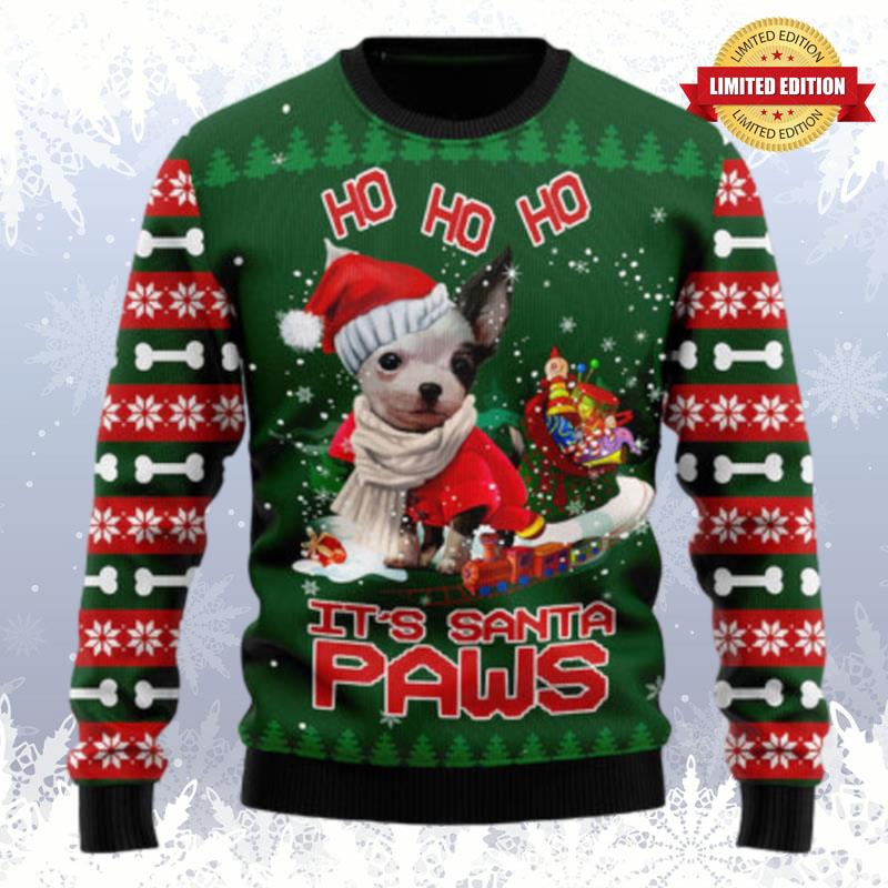 Chihuahua Santa Paws Ugly Sweaters For Men Women