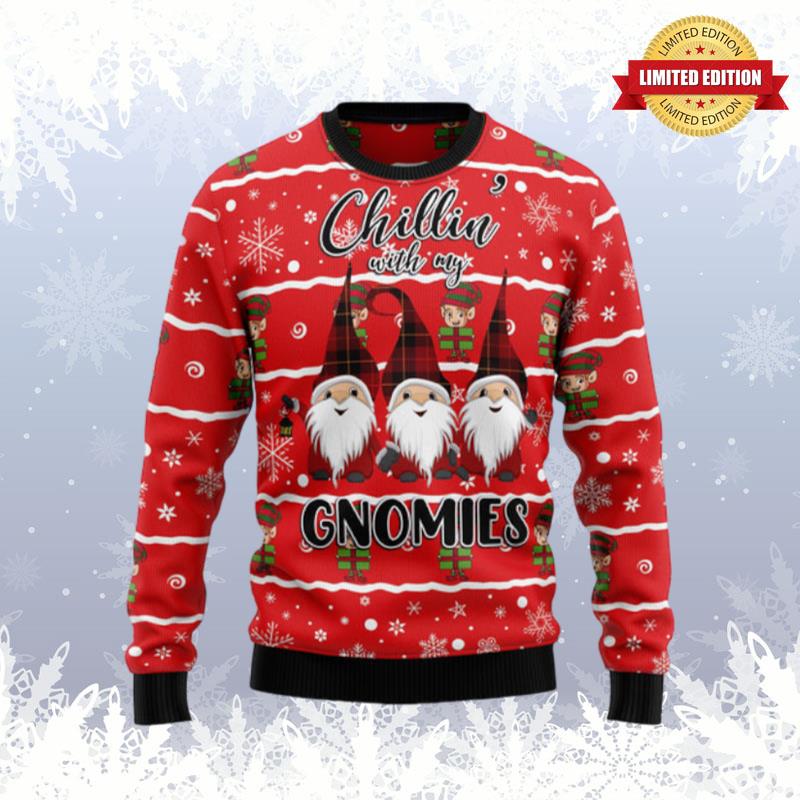 Chillin With My Gnomies Ugly Sweaters For Men Women