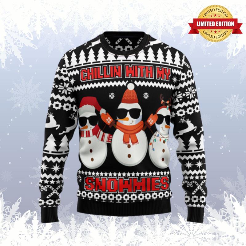 Chillin With My Snowmies Ugly Sweaters For Men Women