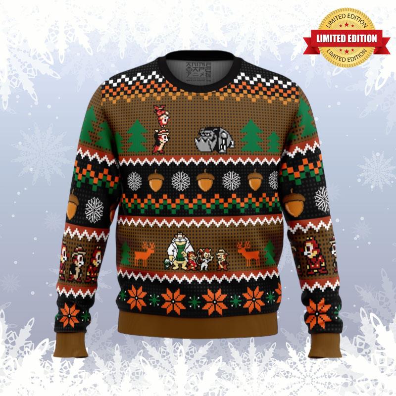 Chip ? Dale Christmas Rangers Ugly Sweaters For Men Women