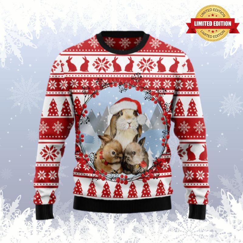 Christmas Bunny Ugly Sweaters For Men Women