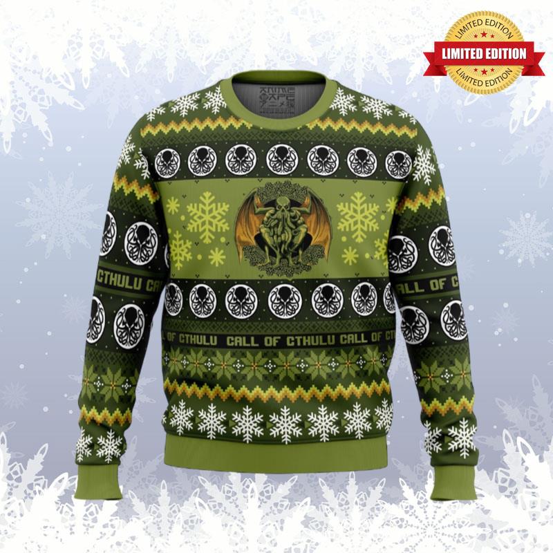 Christmas Call of Cthulu Board Games Ugly Sweaters For Men Women