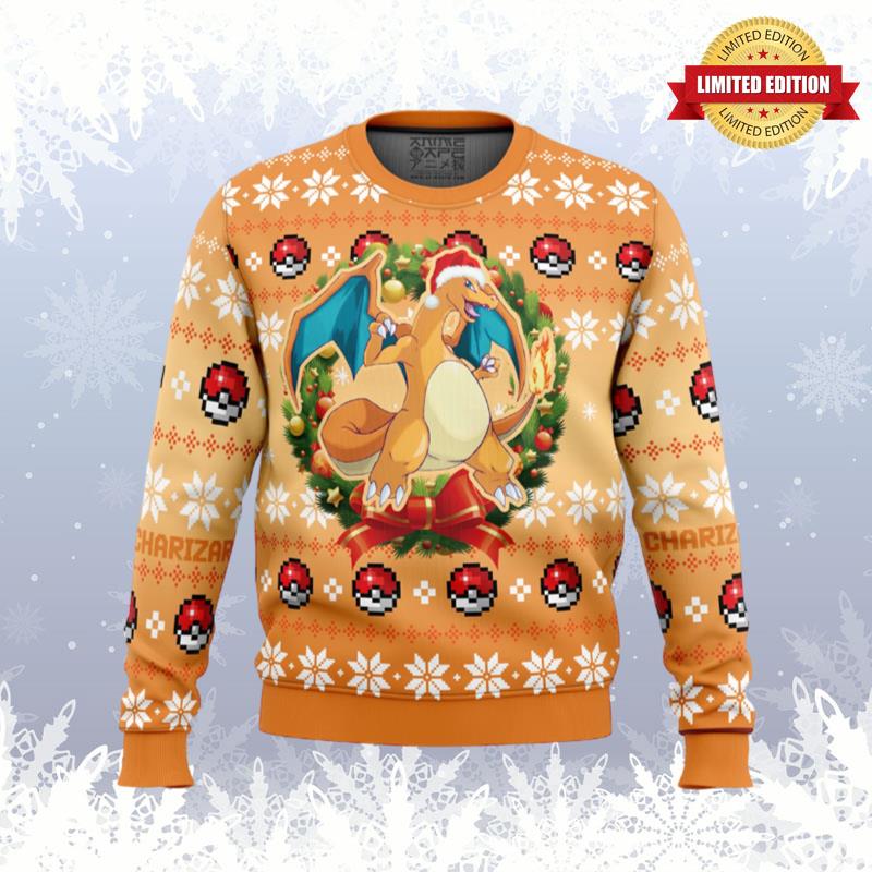 Christmas Charizard Pokemon Ugly Sweaters For Men Women