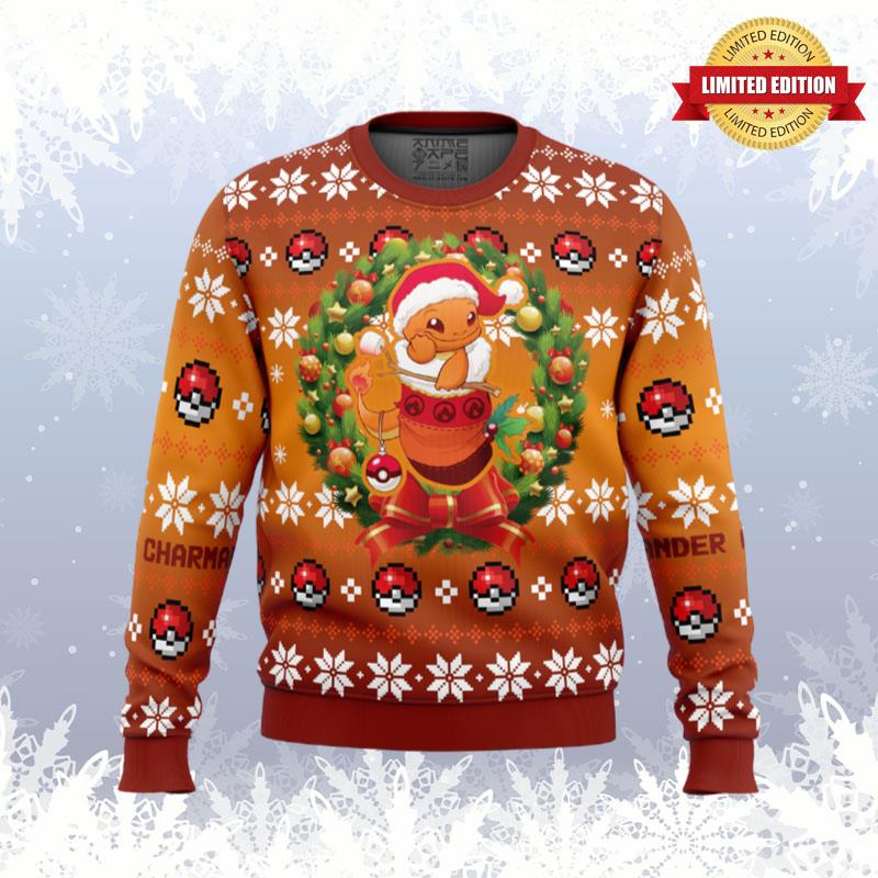 Christmas Charmander Pokemon Ugly Sweaters For Men Women