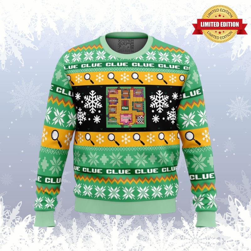 Christmas Clue Board Games Ugly Sweaters For Men Women