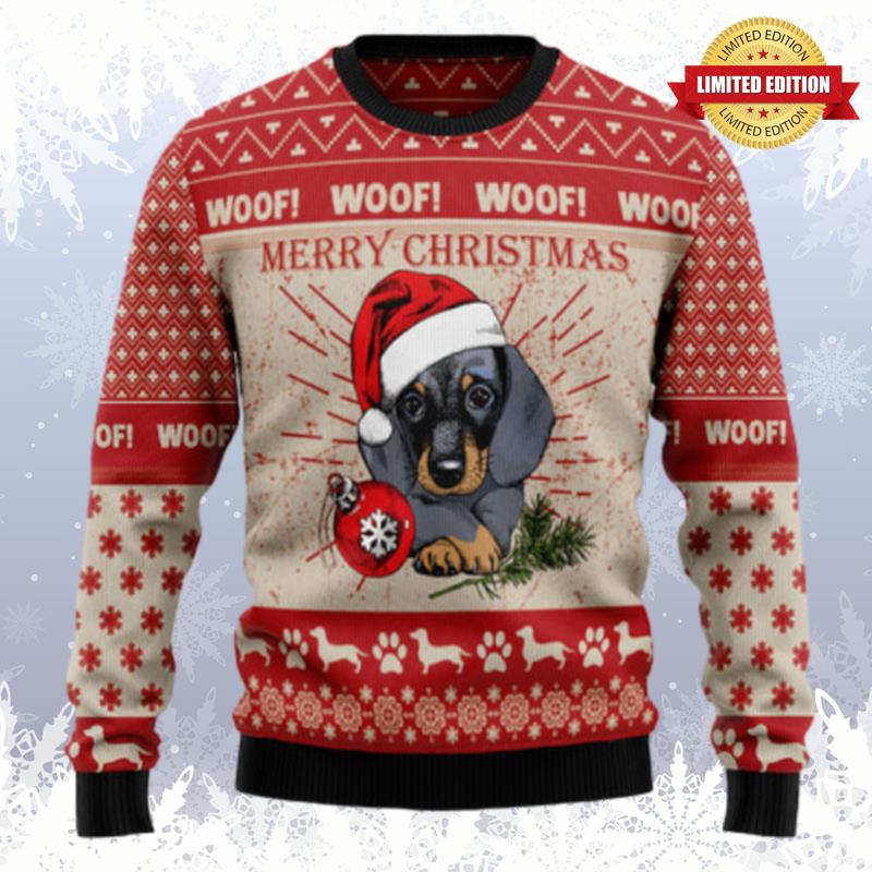 Christmas Dachshund Dog Ugly Sweaters For Men Women