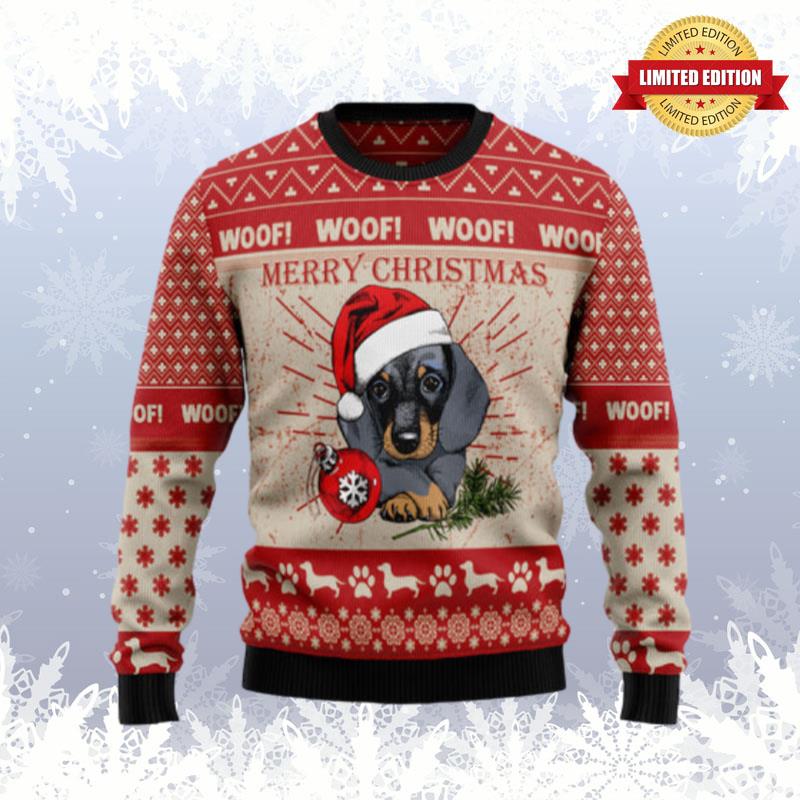 Christmas Dachshund Dog Ugly Sweaters For Men Women