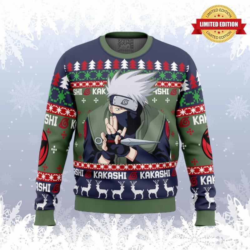 Christmas Kakashi Hatake Naruto Ugly Sweaters For Men Women