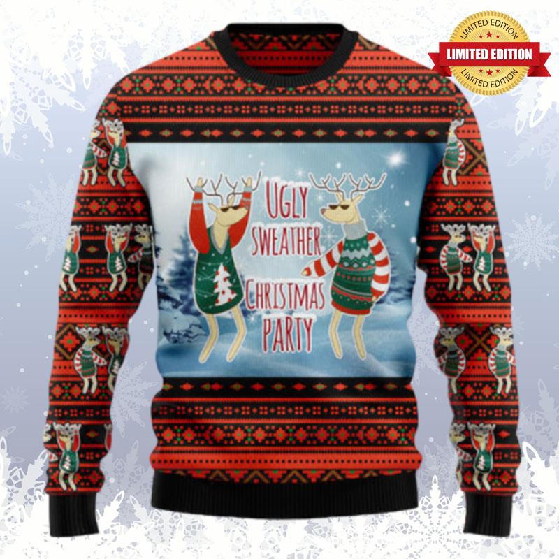 Christmas Party HT102207 Ugly Christmas Sweater Ugly Sweaters For Men Women