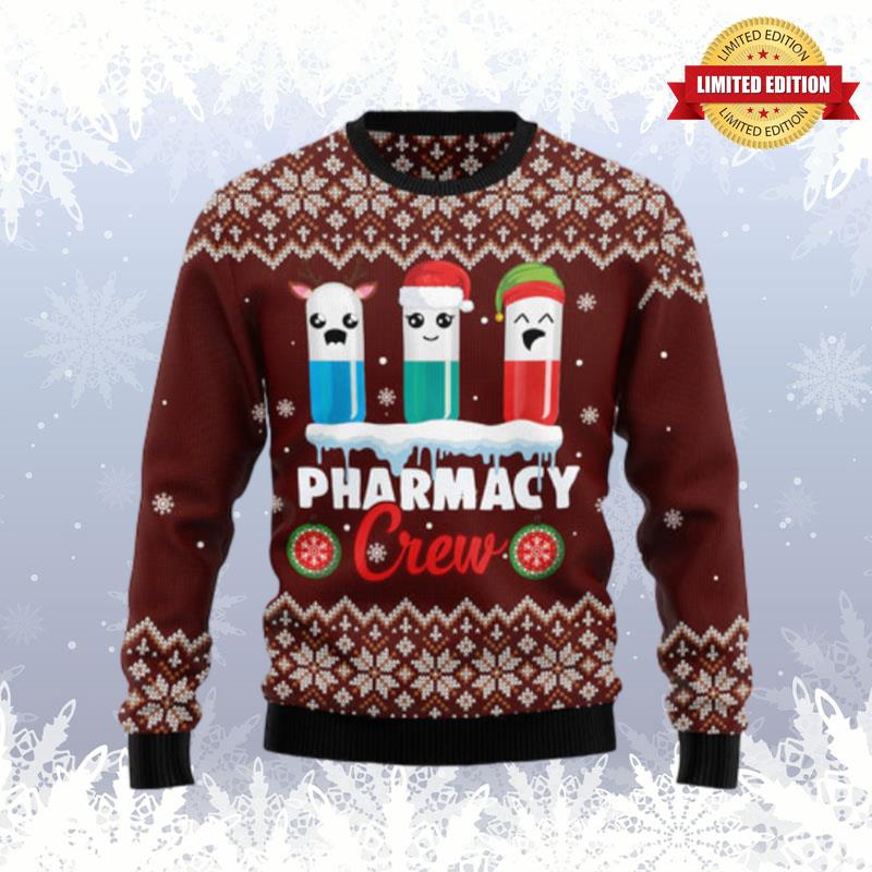 Christmas Pharmacy Crew Ugly Sweaters For Men Women