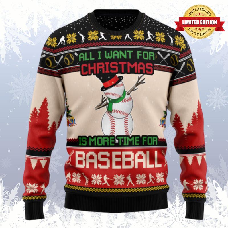 Christmas Time For Baseball Ugly Sweaters For Men Women