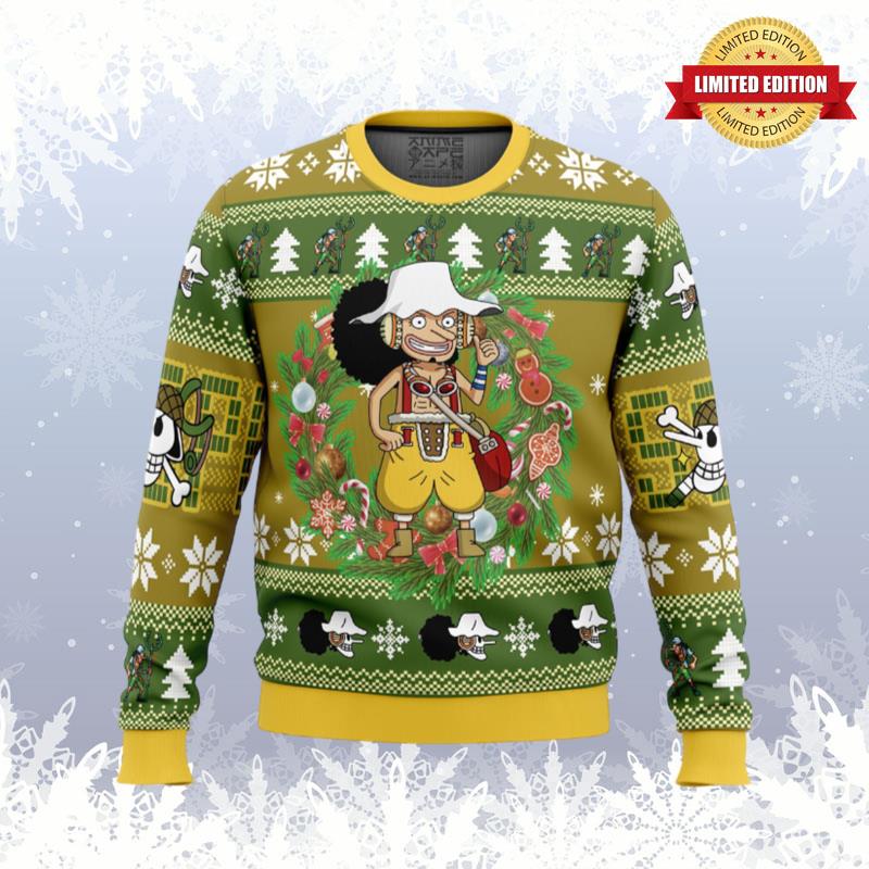 Christmas Usopp One Piece Ugly Sweaters For Men Women