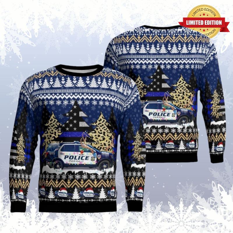 City Of Passaic Police Department Passaic New Jersey Ugly Sweaters For Men Women