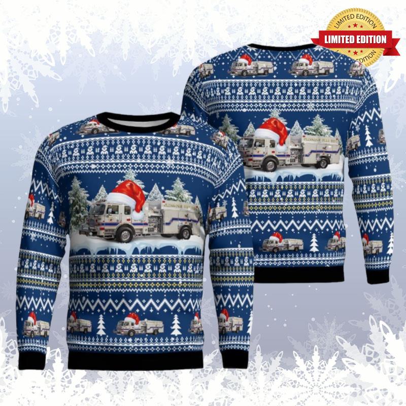 Clemmons North Carolina Clemmons Fire Department Ugly Sweaters For Men Women