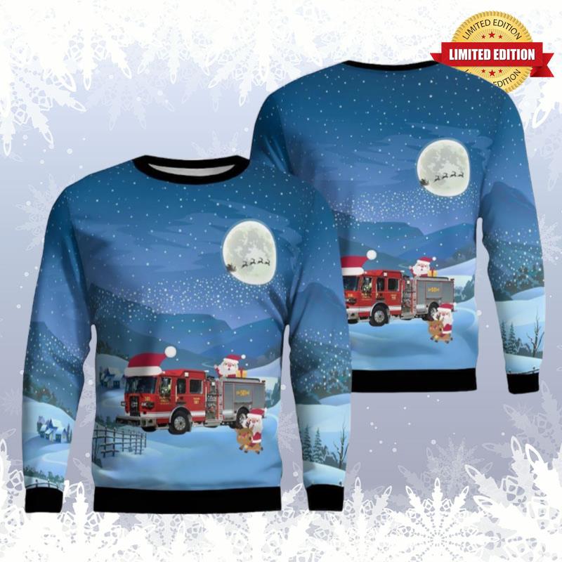 Cold Spring Kentucky Central Campbell County Fire District Ugly Sweaters For Men Women