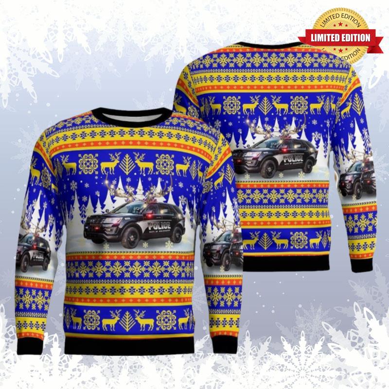 Coldwater Michigan Coldwater City Police Department Ugly Sweaters For Men Women