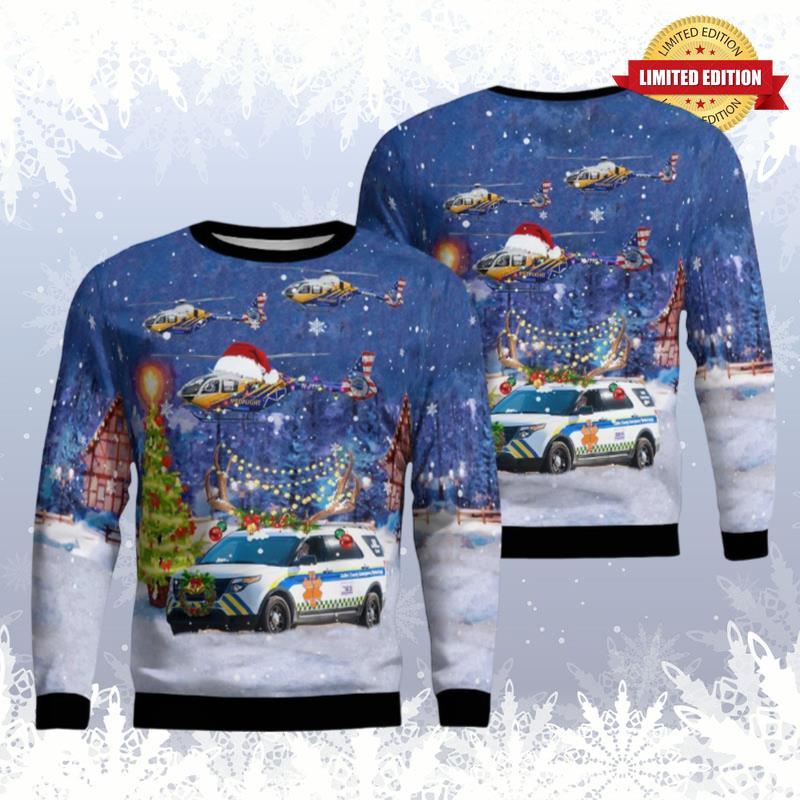Collier County Ems Ford Explorer  Airbus Helicopters Ugly Sweaters For Men Women