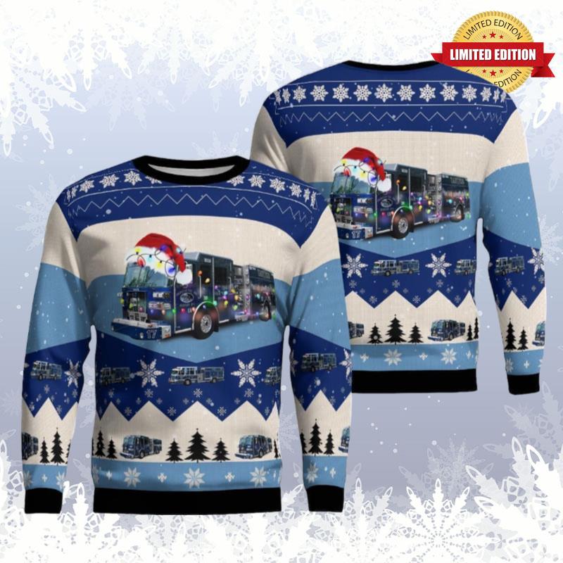 Columbian Fire Engine Co # 1 Ugly Sweaters For Men Women