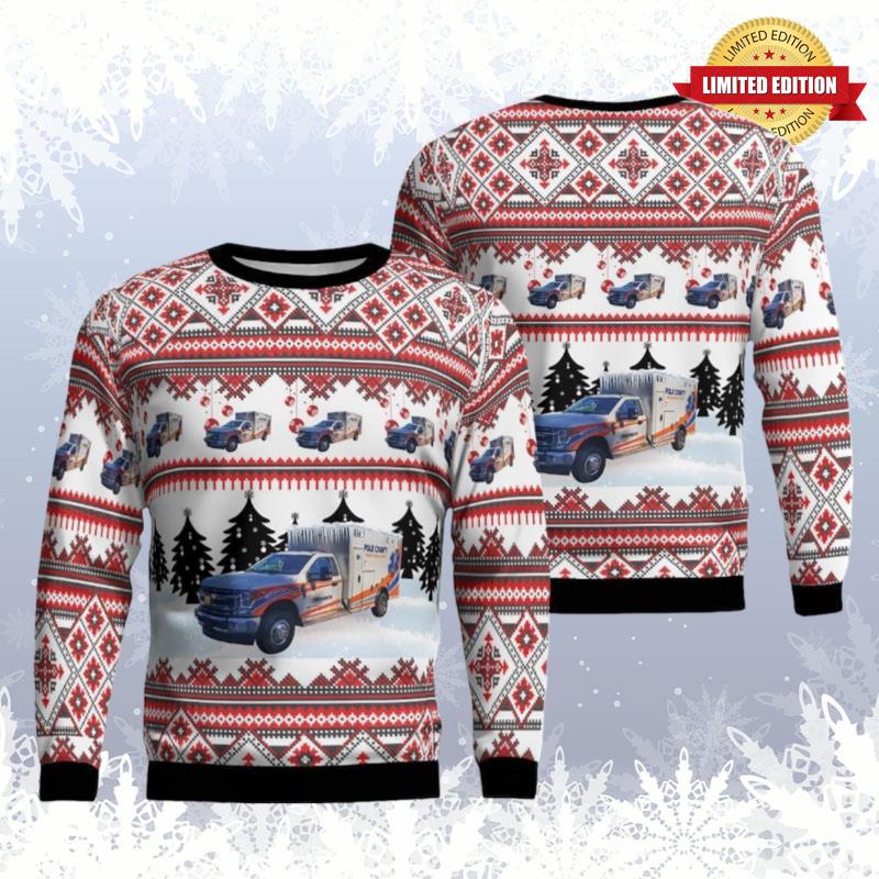 Columbus North Carolina Polk County Emergency Medical Services Ugly Sweaters For Men Women