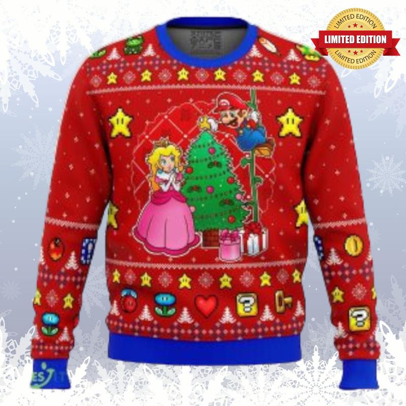 Come And See The Christmas Tree Super Mario Ugly Sweaters For Men Women