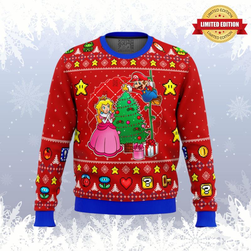Come and See the Christmas Tree Super Mario Ugly Sweaters For Men Women