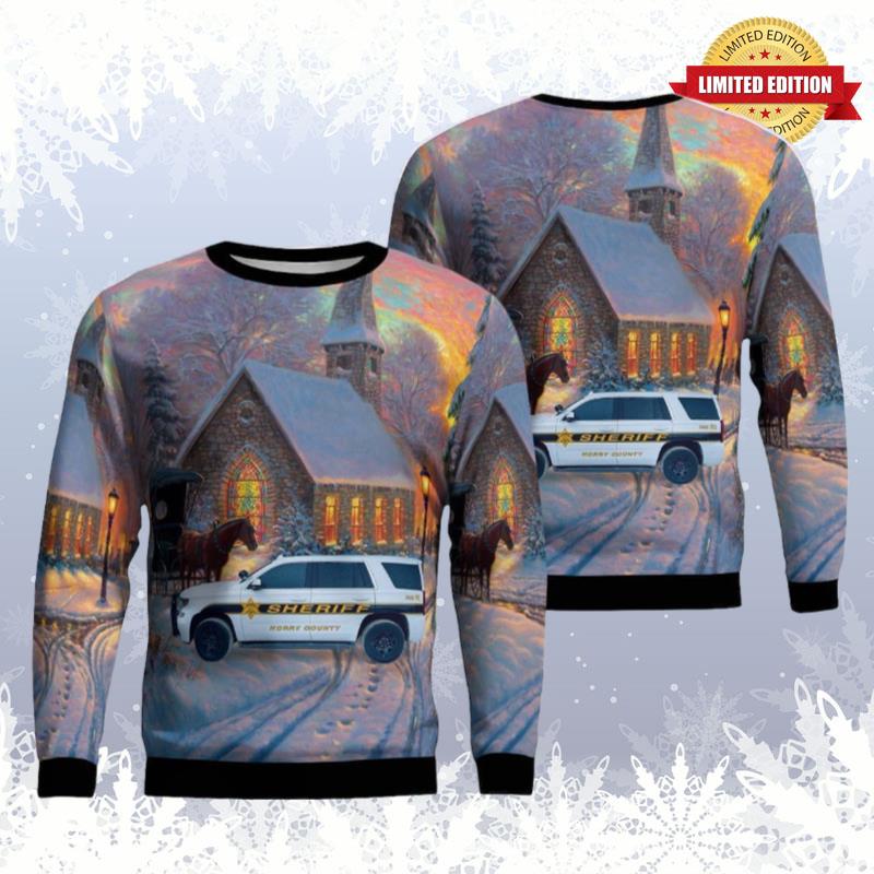 Conway South Carolina Horry County Sheriffs Office Ugly Sweaters For Men Women