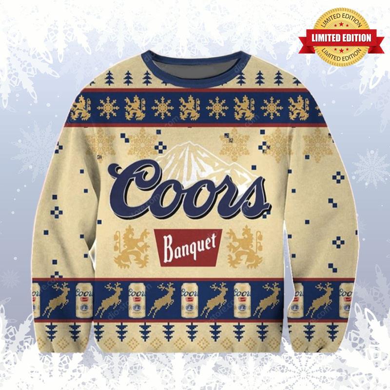 Coors Light Banquet Knitted Limited Edition Ugly Sweaters For Men Women