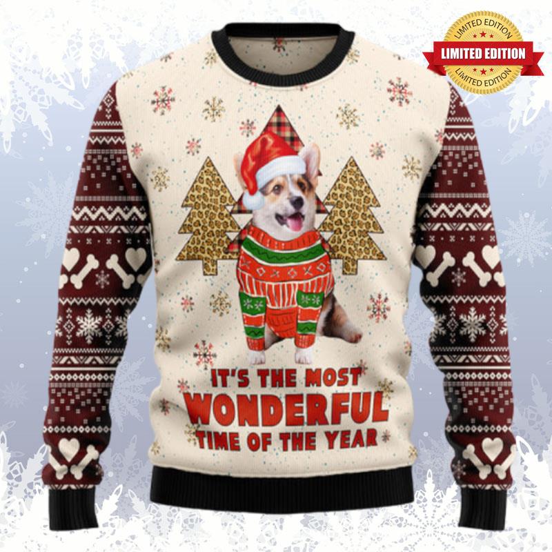 Corgi The Most Beautiful Time Ugly Sweaters For Men Women