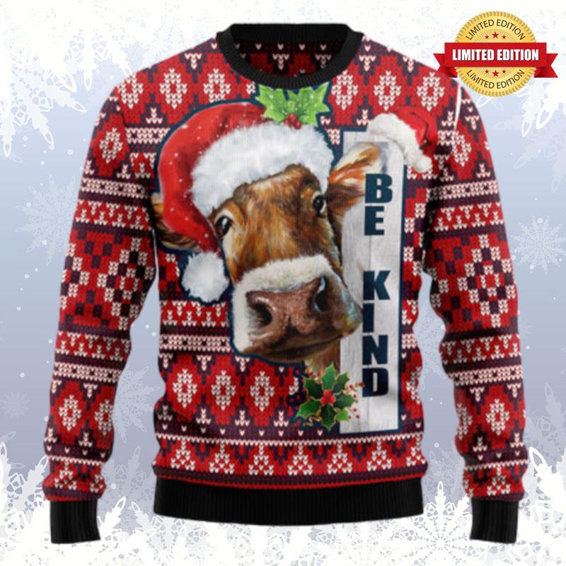 Cow Be Kind Ugly Sweaters For Men Women