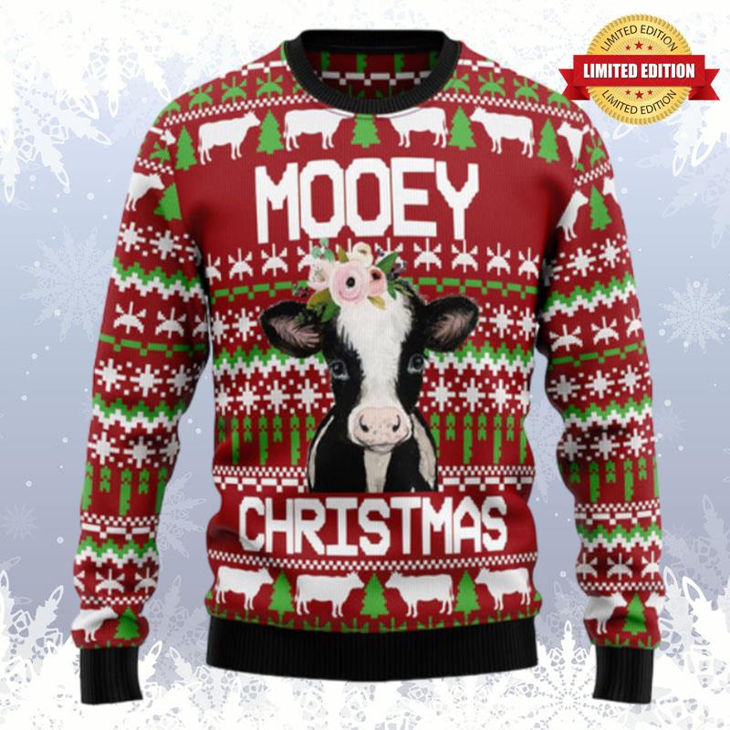 Cow Mooey Christmas Ugly Sweaters For Men Women