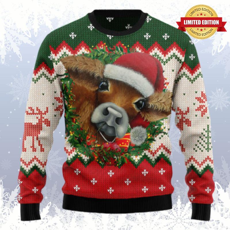 Cow Xmas Ugly Sweaters For Men Women