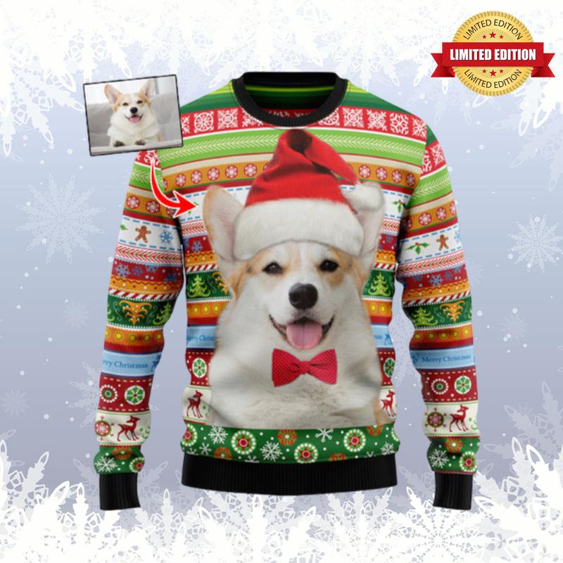 Custom Photo Dog Merry Christmas Ugly Sweaters For Men Women