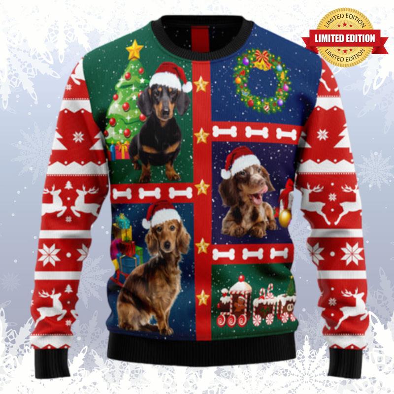 Cute Dachshund Ugly Sweaters For Men Women