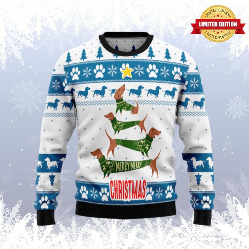 Cute Dachshund Ugly Sweaters For Men Women