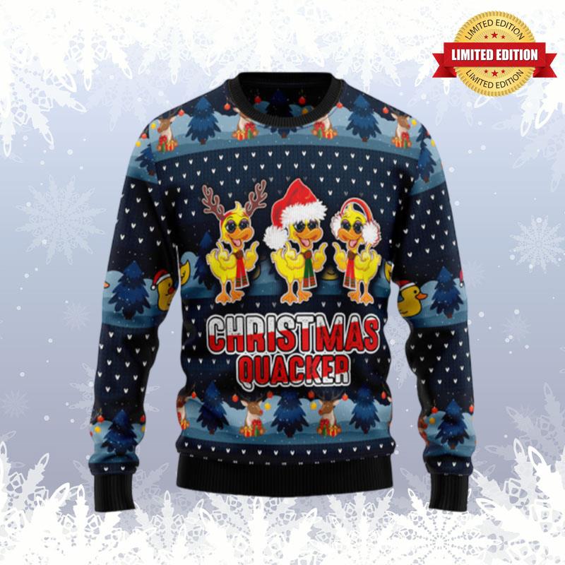 Cute Duck Quacker Ugly Sweaters For Men Women