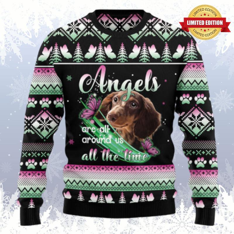 Dachshund Angel Ugly Sweaters For Men Women