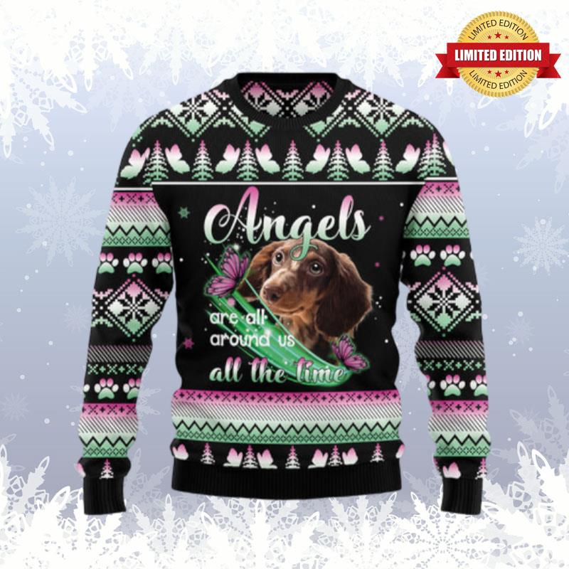 Dachshund Angel Ugly Sweaters For Men Women