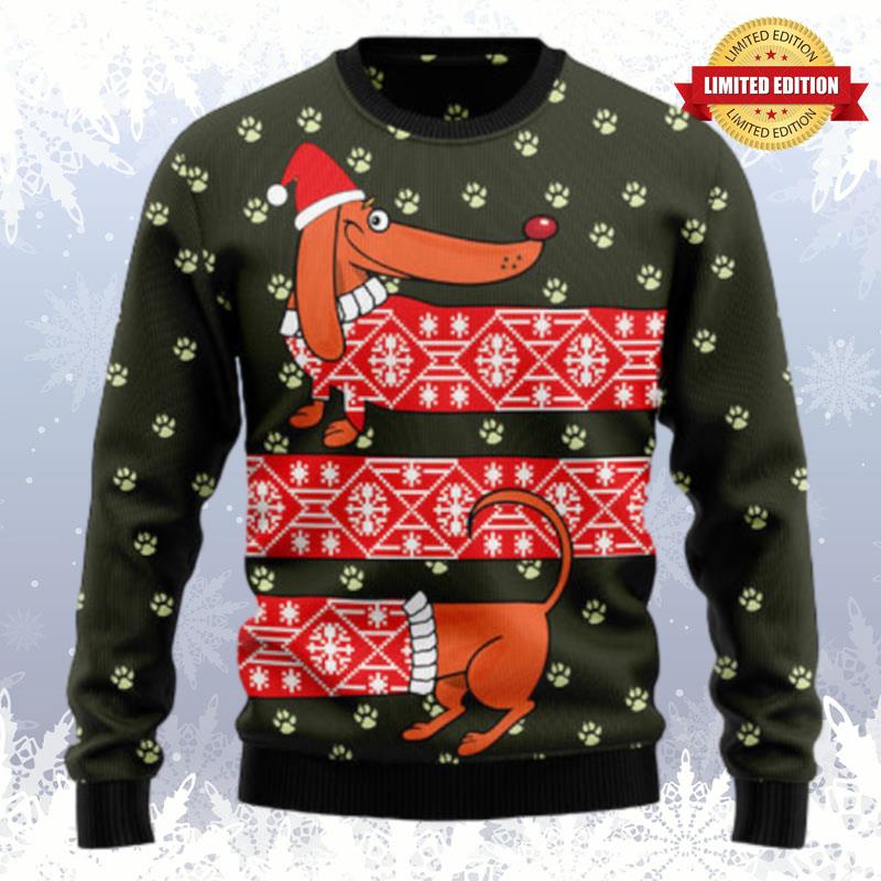 Dachshund Funny Christmas Ugly Sweaters For Men Women