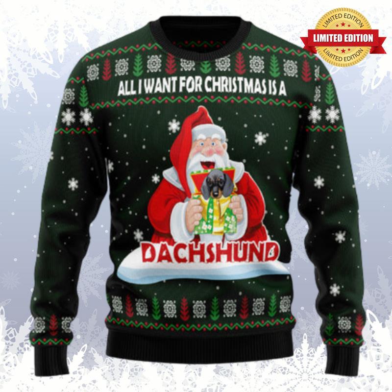 Dachshund Gift Ugly Sweaters For Men Women