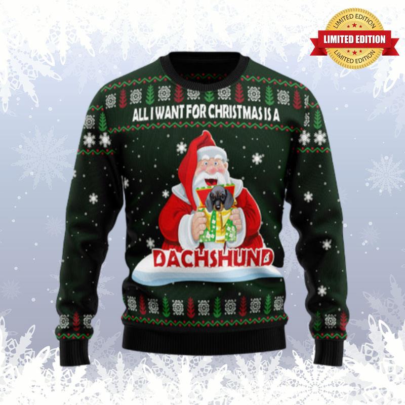 Dachshund Gift Ugly Sweaters For Men Women