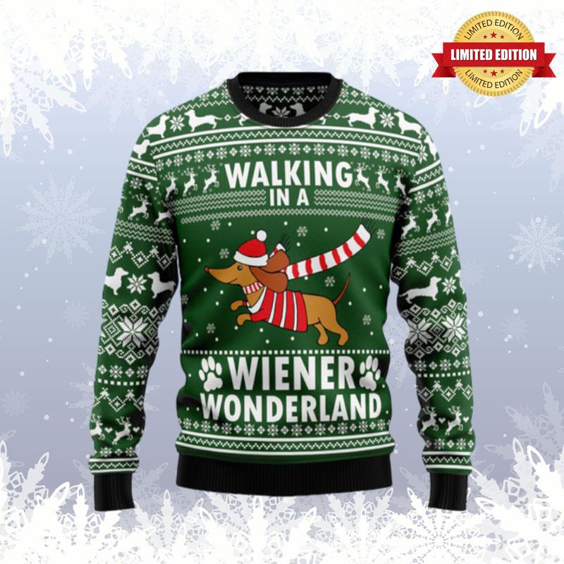 Dachshund Weiner Wonderland 1 Ugly Sweaters For Men Women