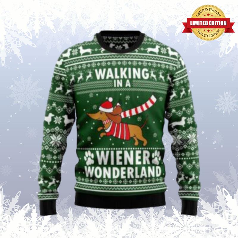 Dachshund Weiner Wonderland Ugly Sweaters For Men Women