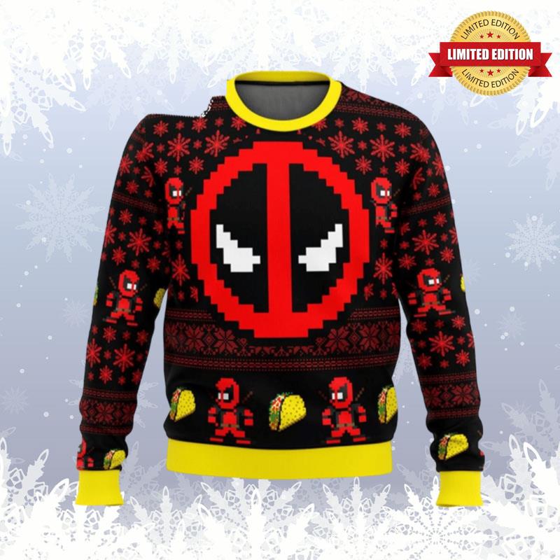 Deadpool Christmas Hoodie Ugly Sweaters For Men Women