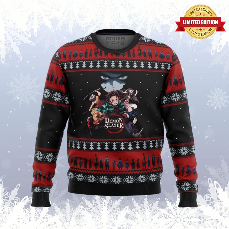 Demon Slayer Poster Ugly Sweaters For Men Women