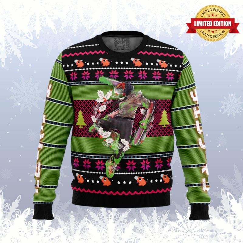 Denji Chainsaw Man Ugly Sweaters For Men Women