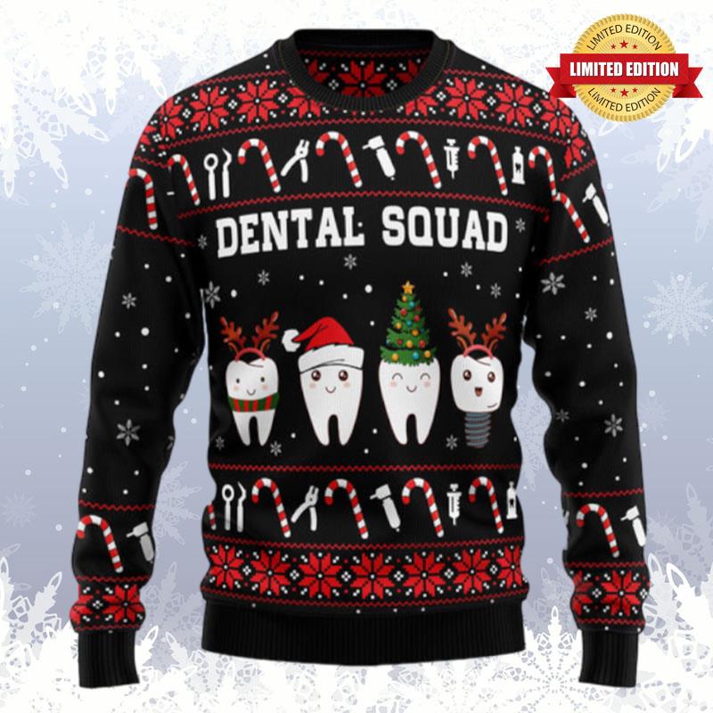 Dental Squad HT031112 Ugly Christmas Sweater Ugly Sweaters For Men Women