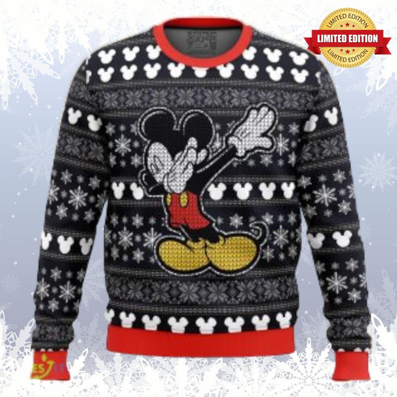 Disney Mickey Dabbing Ugly Sweaters For Men Women
