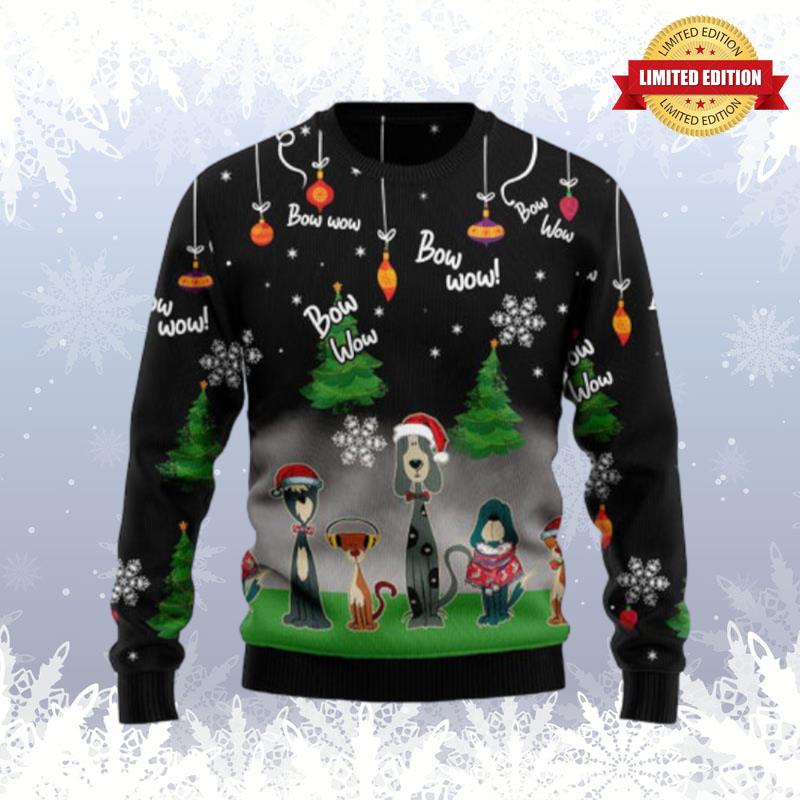 Dog Bow Wow Ugly Sweaters For Men Women